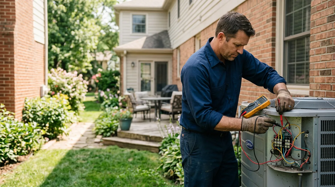 HVAC technician working near Woodbine, GA